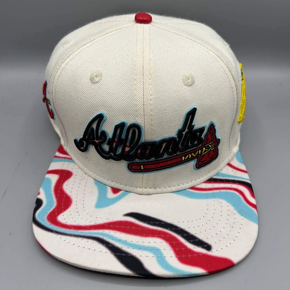 Atlanta Braves Hat Men White World Series Pro Standard Snap Back Cap